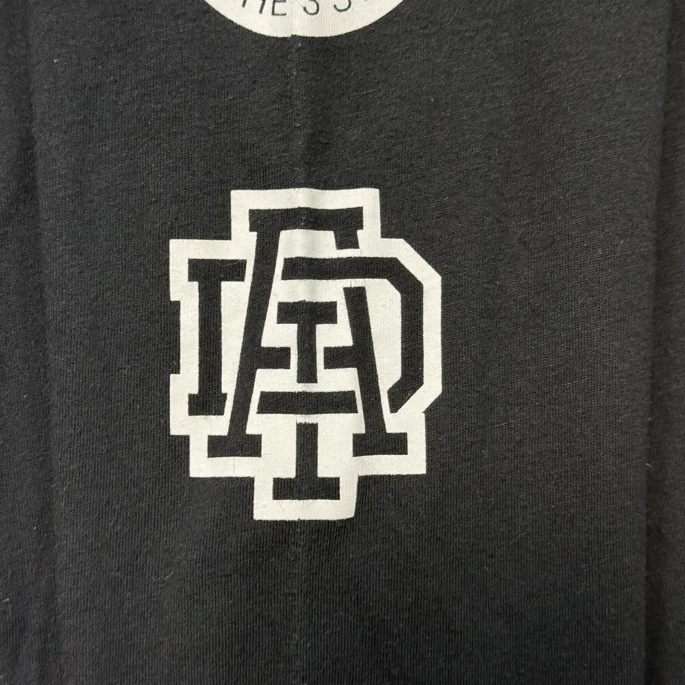 Adidas Black Long Sleeve Performance Tee Shirt Medium Climalite Three Stripes